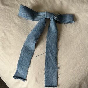 Denim Hair Bow